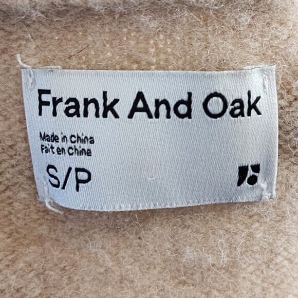 Frank and Oak Beige Yak Wool Button Front Cropped Cardigan - Picture 4 of 5
